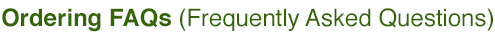PREPAID REORDERS FAQs (Frequently Asked Questions)